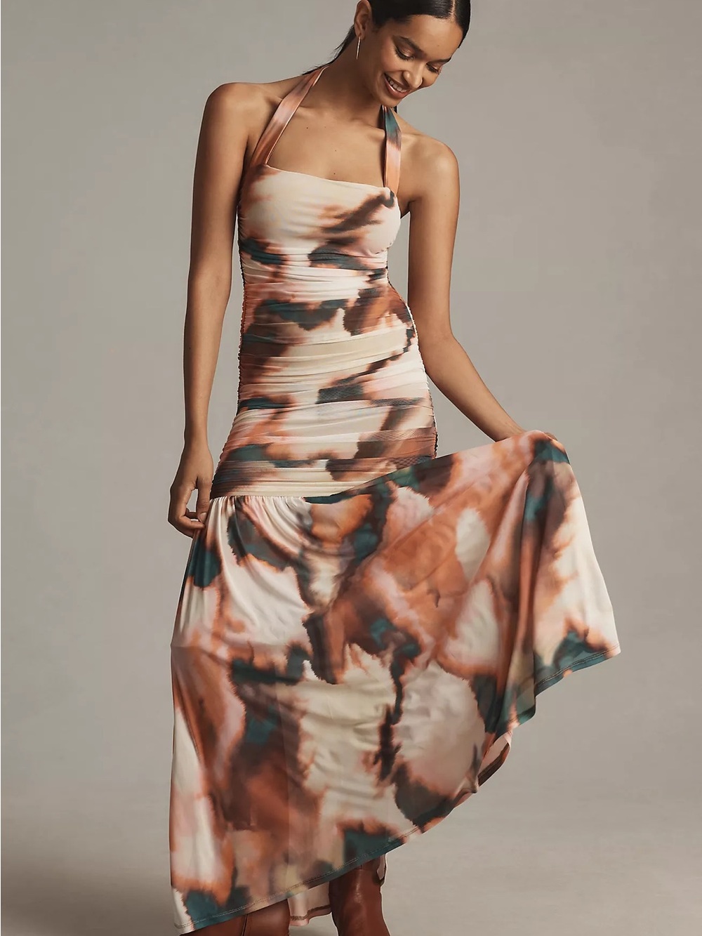 AFRM Eva Halter Slim Maxi Dress (Size S)